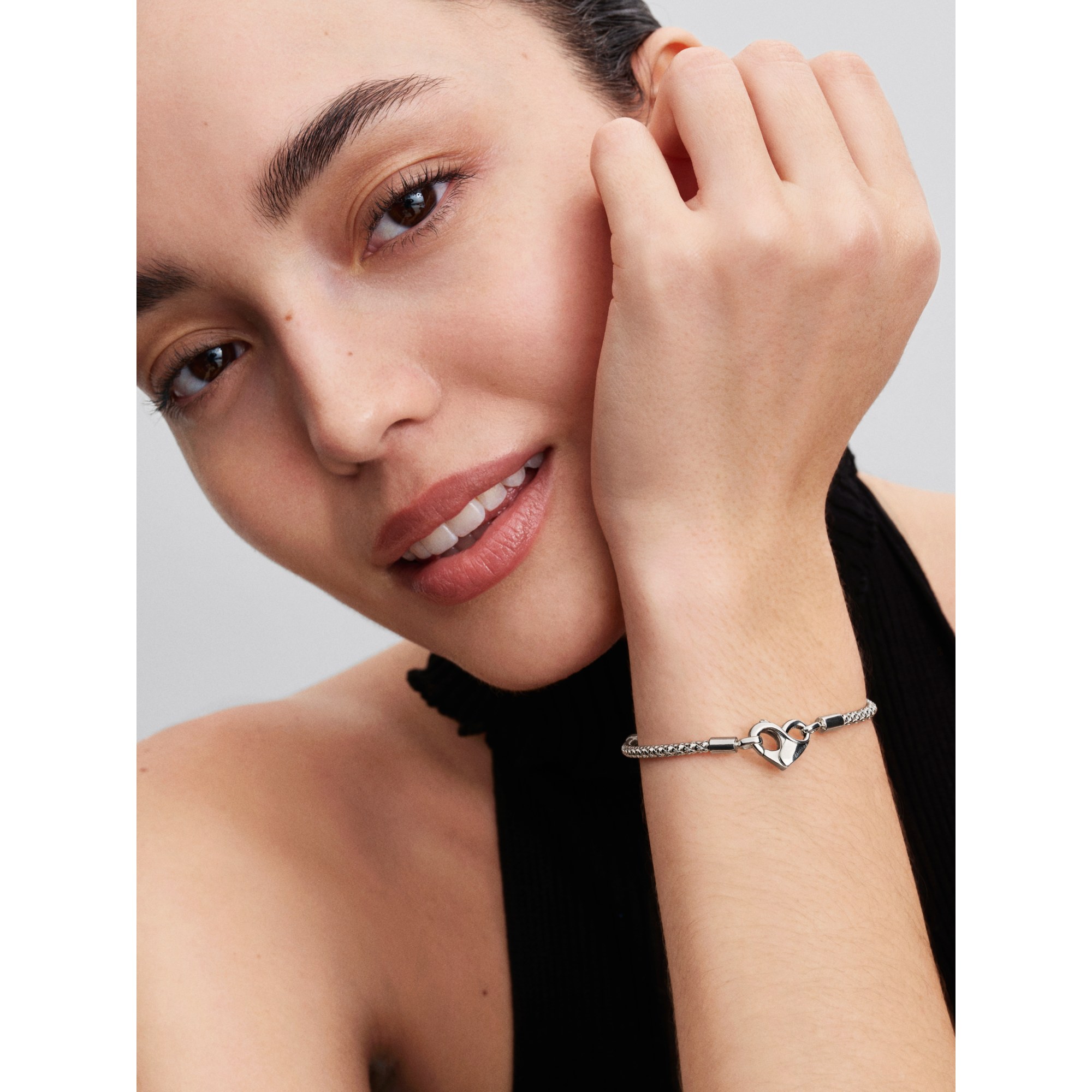 Pandora Armband - Herz-Karabiner Verschluß - Silber