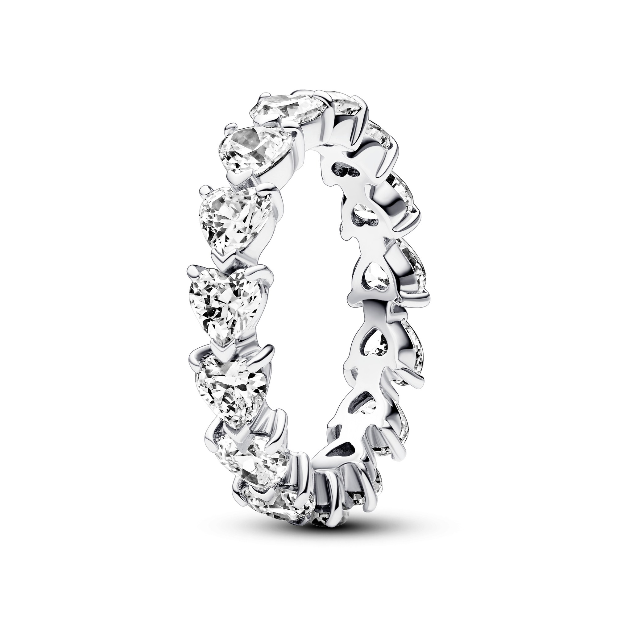Pandora Herzreihe Ewigkeits-Ring - Sterling Silber - Zirkonia klar