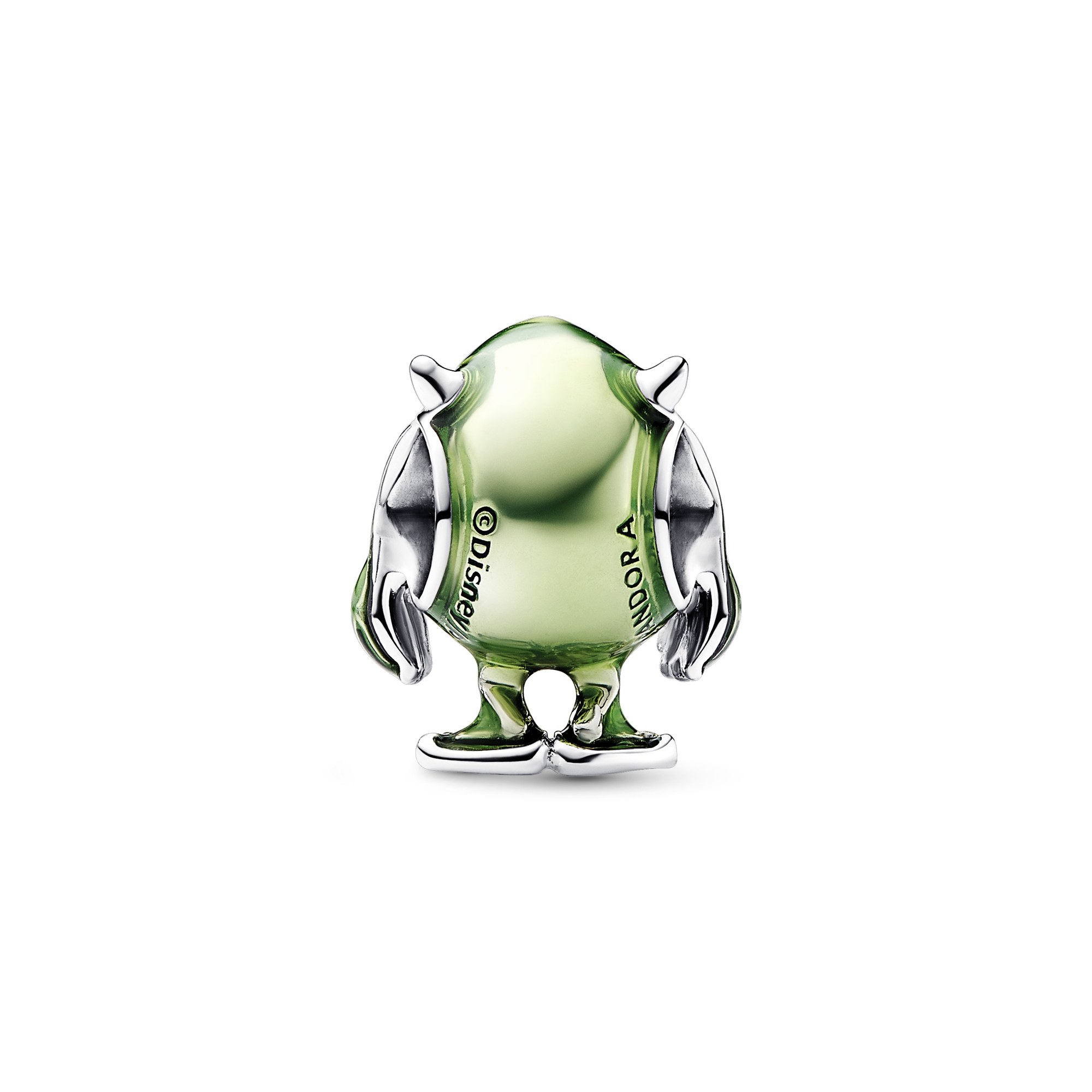Pandora Disney Pixar Mike Glotzkowski Charm - Sterling Silber - Crystal + Emaille Grün Ansicht 2 – Ansicht 2