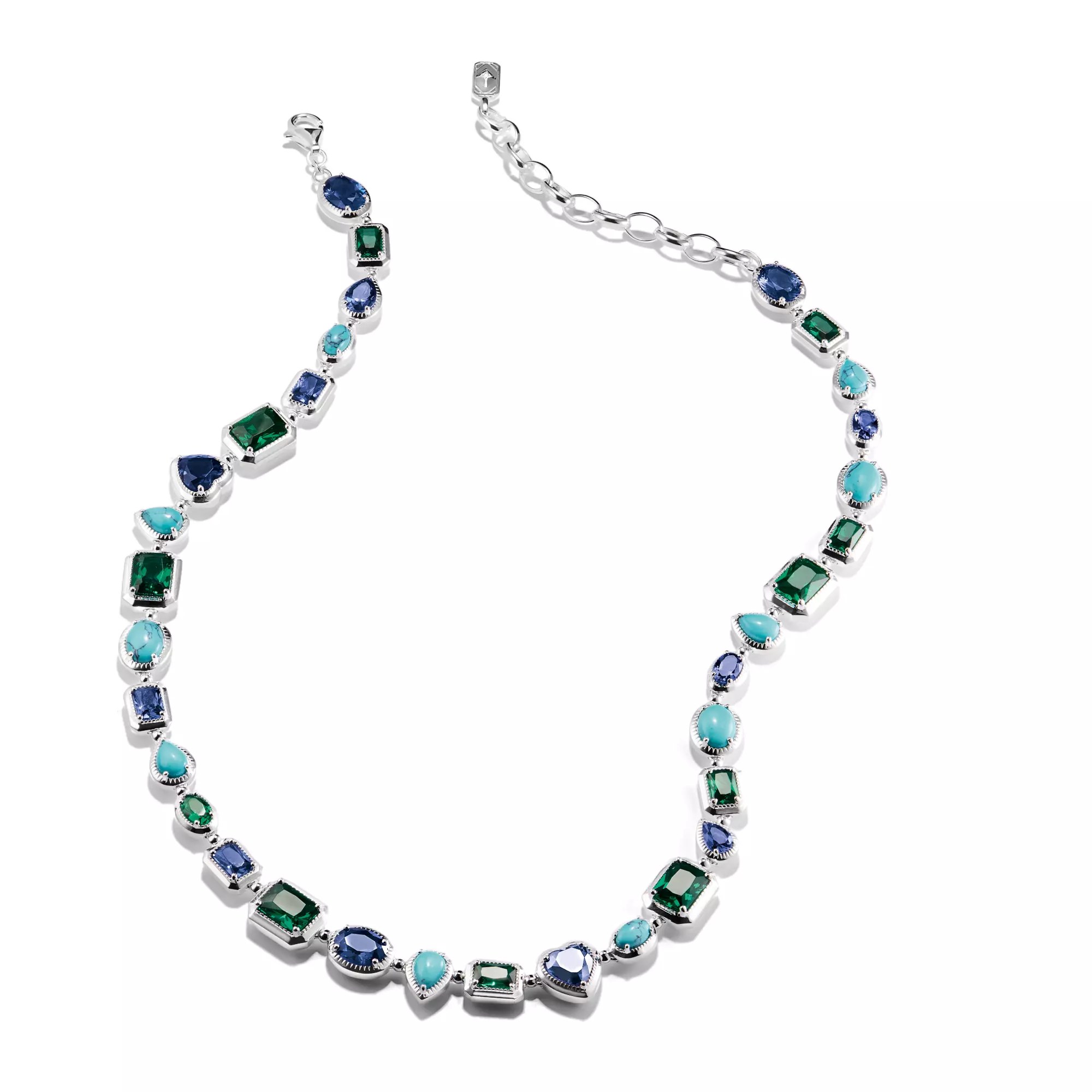 Thomas Sabo ELYNDRA - Halskette - 45 cm - Sterling Silber recy. & Nano-Kristall & Zirkonia – Ansicht 4