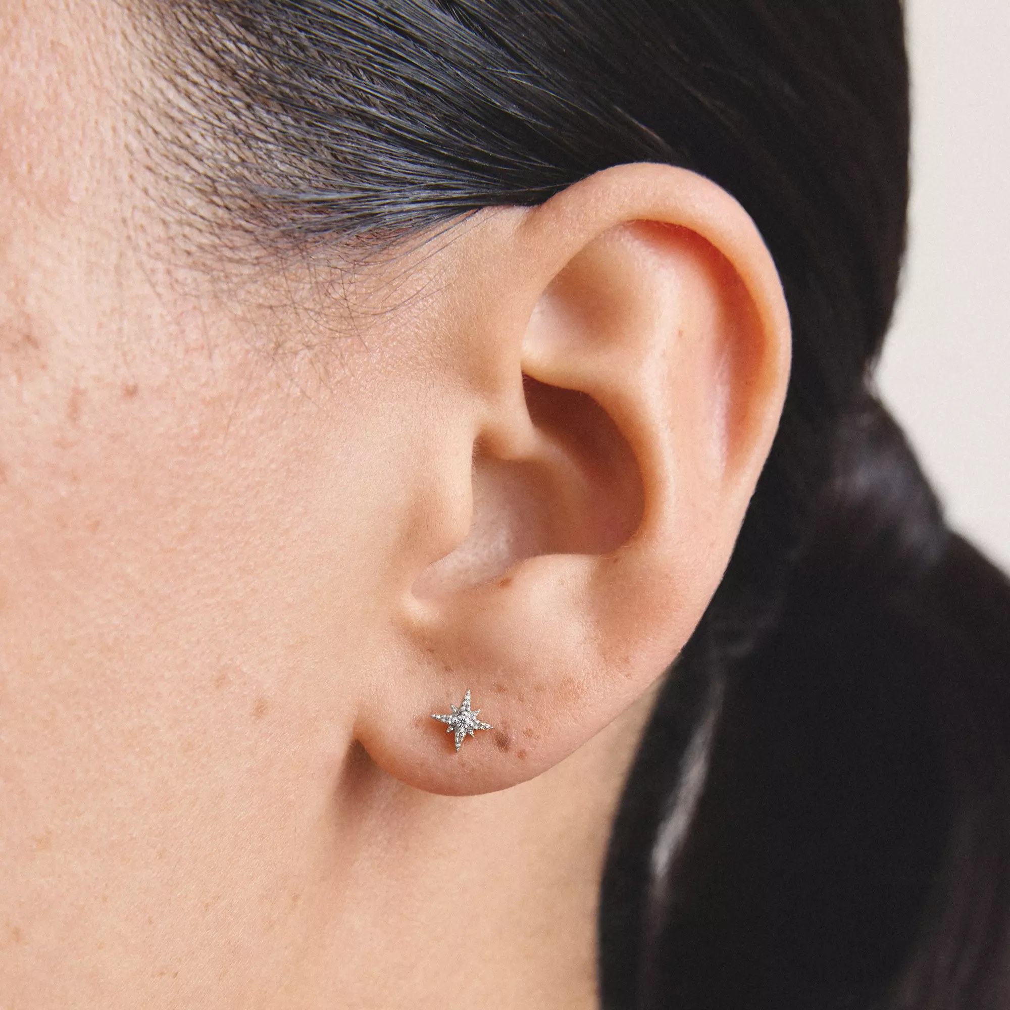 Thomas Sabo Ohrstecker Stern - 925 Sterling Silber - Zirkonia – Ansicht 3