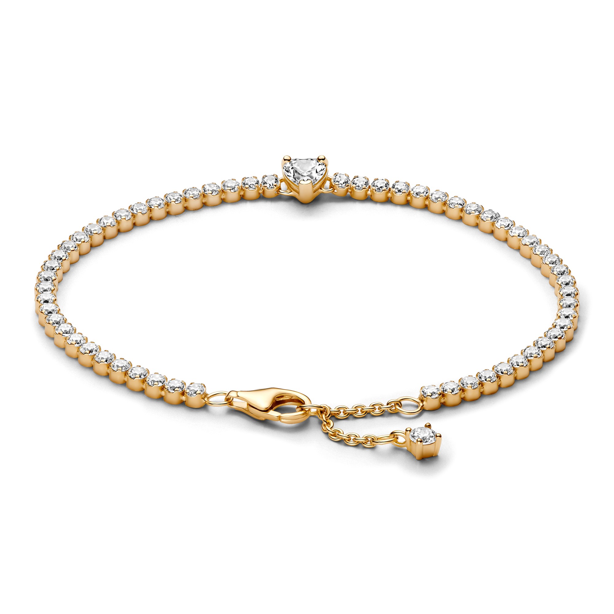 Pandora Herz Gelbgold verg. Armband & Zirkonia – Ansicht 2