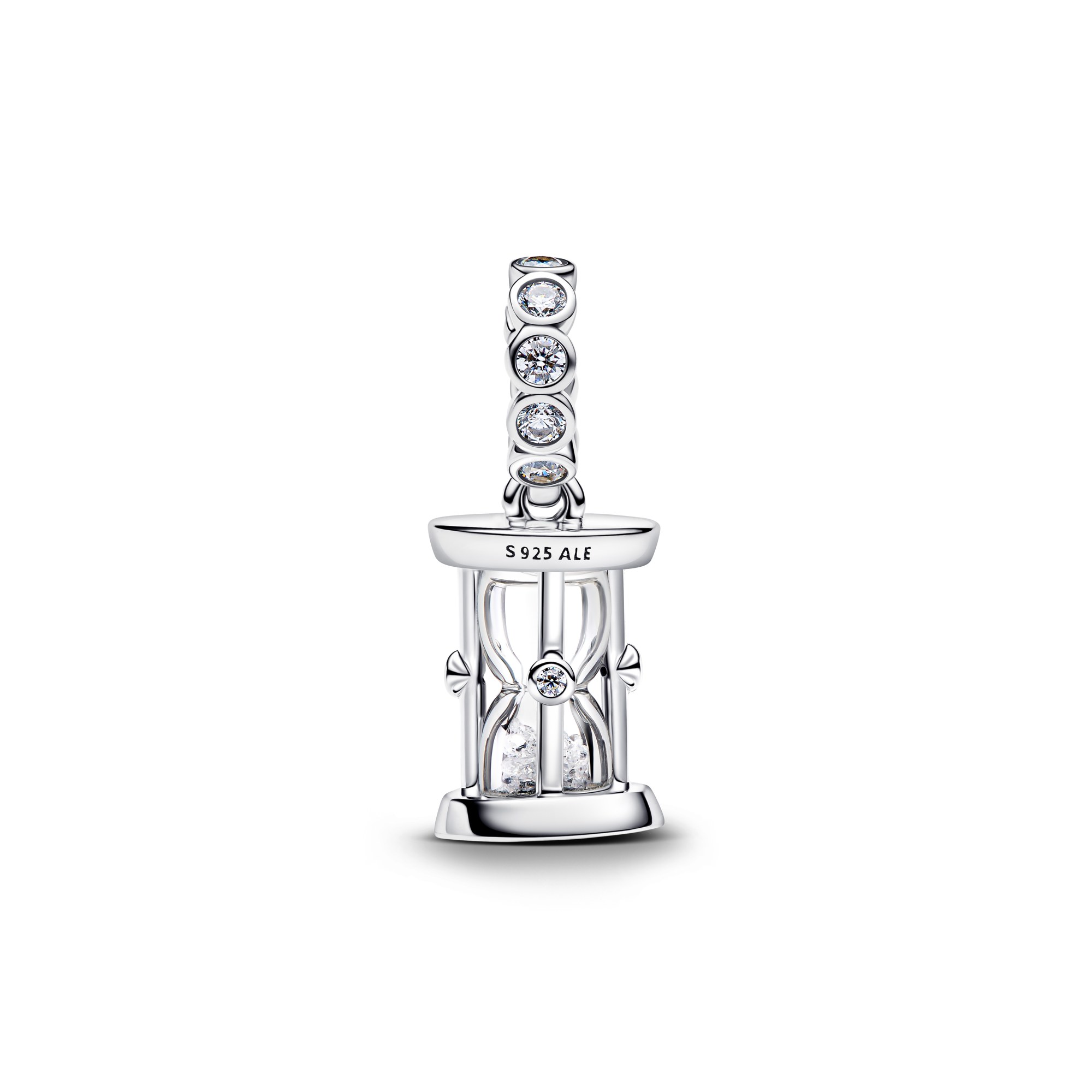 Pandora Sanduhr Charm - Sterling Silber - Glas Zirkonia – Ansicht 3