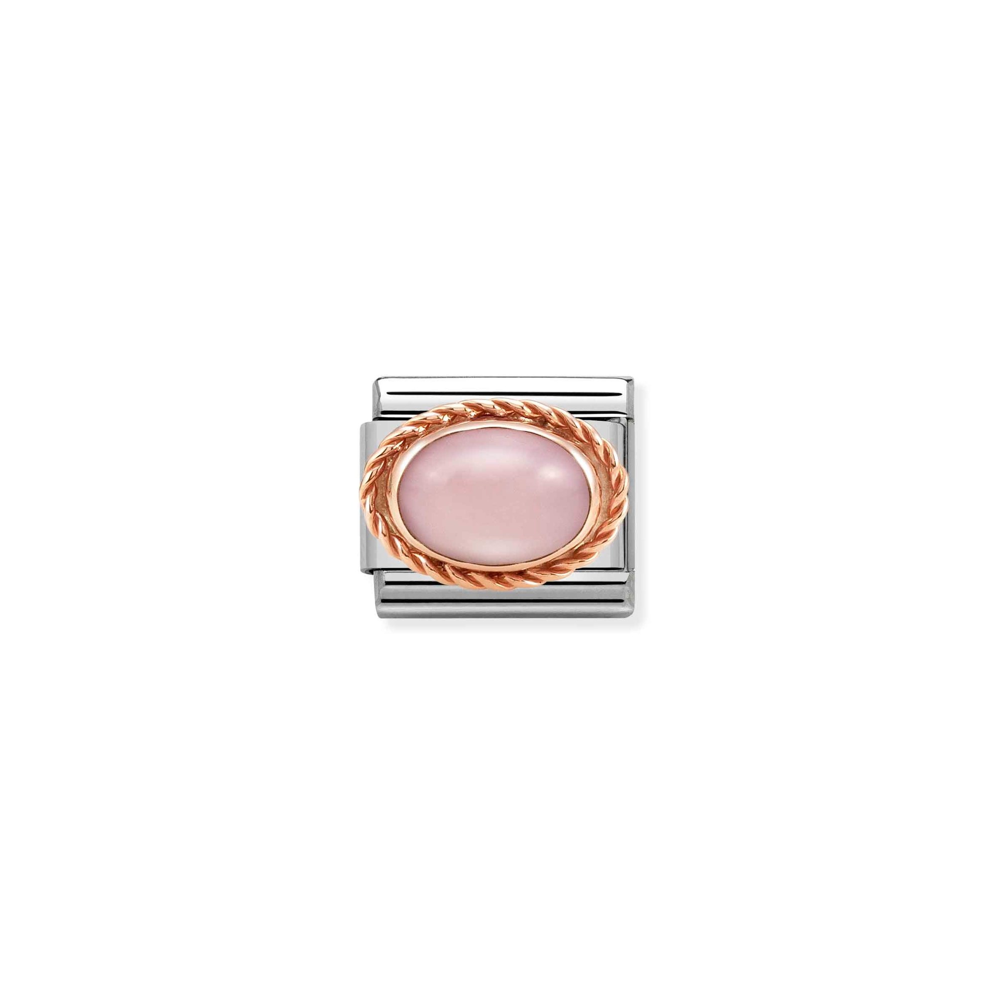 Nomination Composable Classic Charm Kordel Opalin rosa - Edelstahl, Roségold