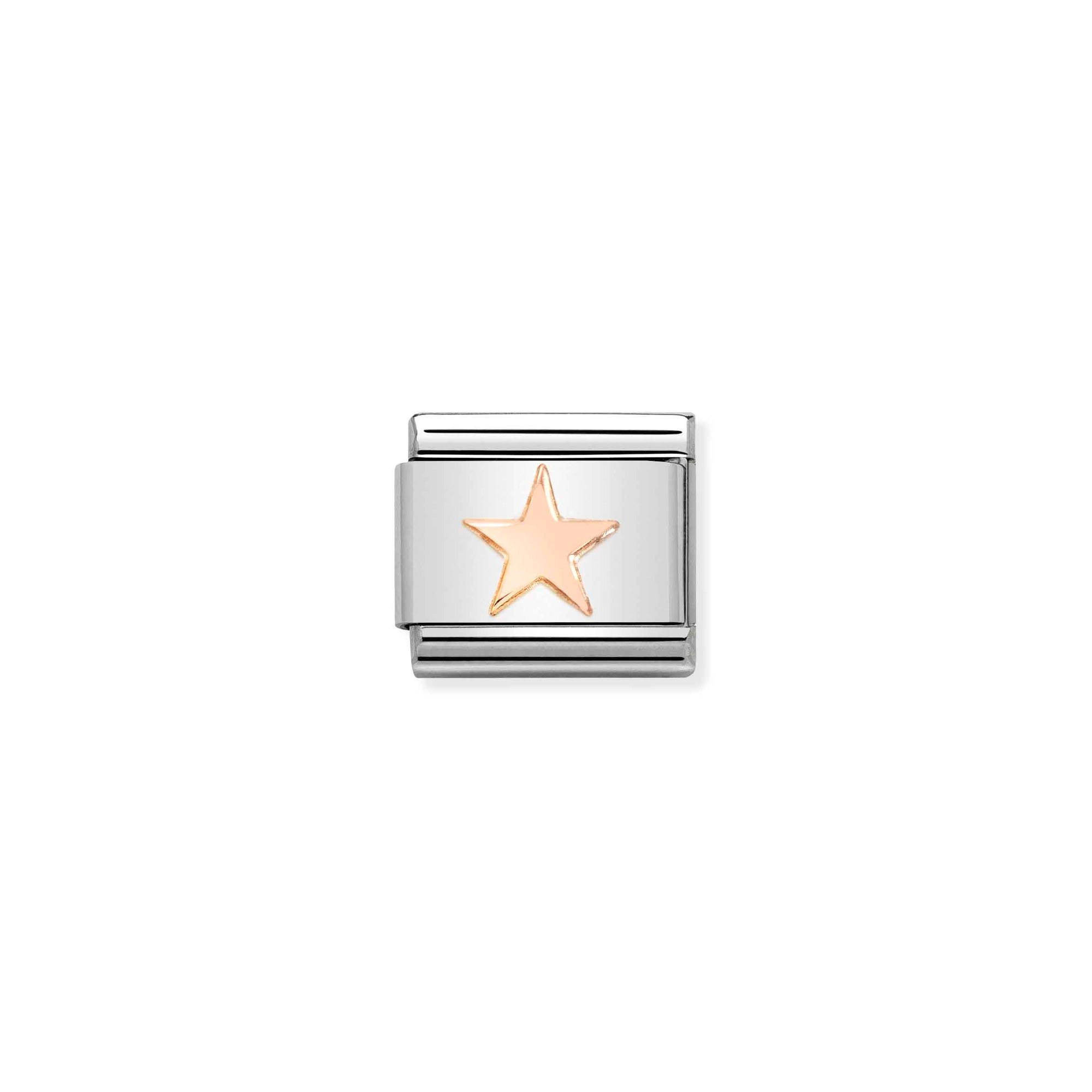 Nomination Composable Classic Charm Stern - Edelstahl, Gold 375 Roségold