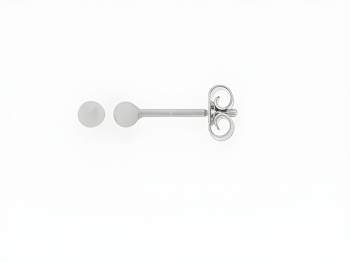 Silber Ohrringe Kugel Silber 2,5 mm Stecker Hersteller Juwelier Harnisch Ohrstecker ohne Stein in schlichter, eleganter Form für jeden Anlass geeignet.