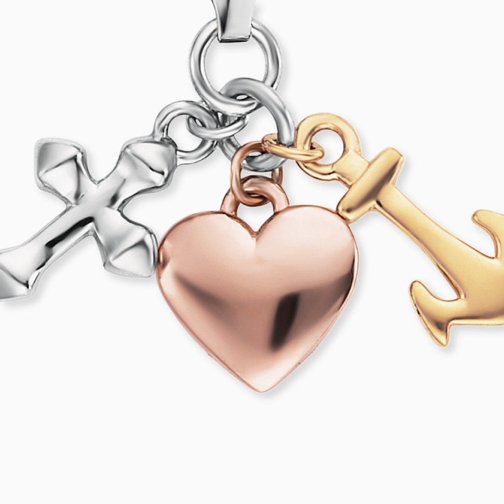 Engelsrufer Charm Glaube, Liebe & Hoffnung Tricolor – Ansicht 2