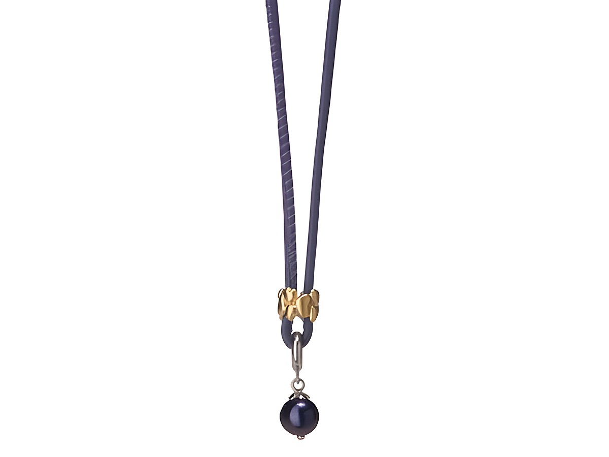 Endless Kette 13103 Purple Sage 120 cm aus Edelstahl Silber in eleganter Gestaltung mit einer stilvollen Perle, ideal für jedes Outfit und von hoher Qualität. – Ansicht 2