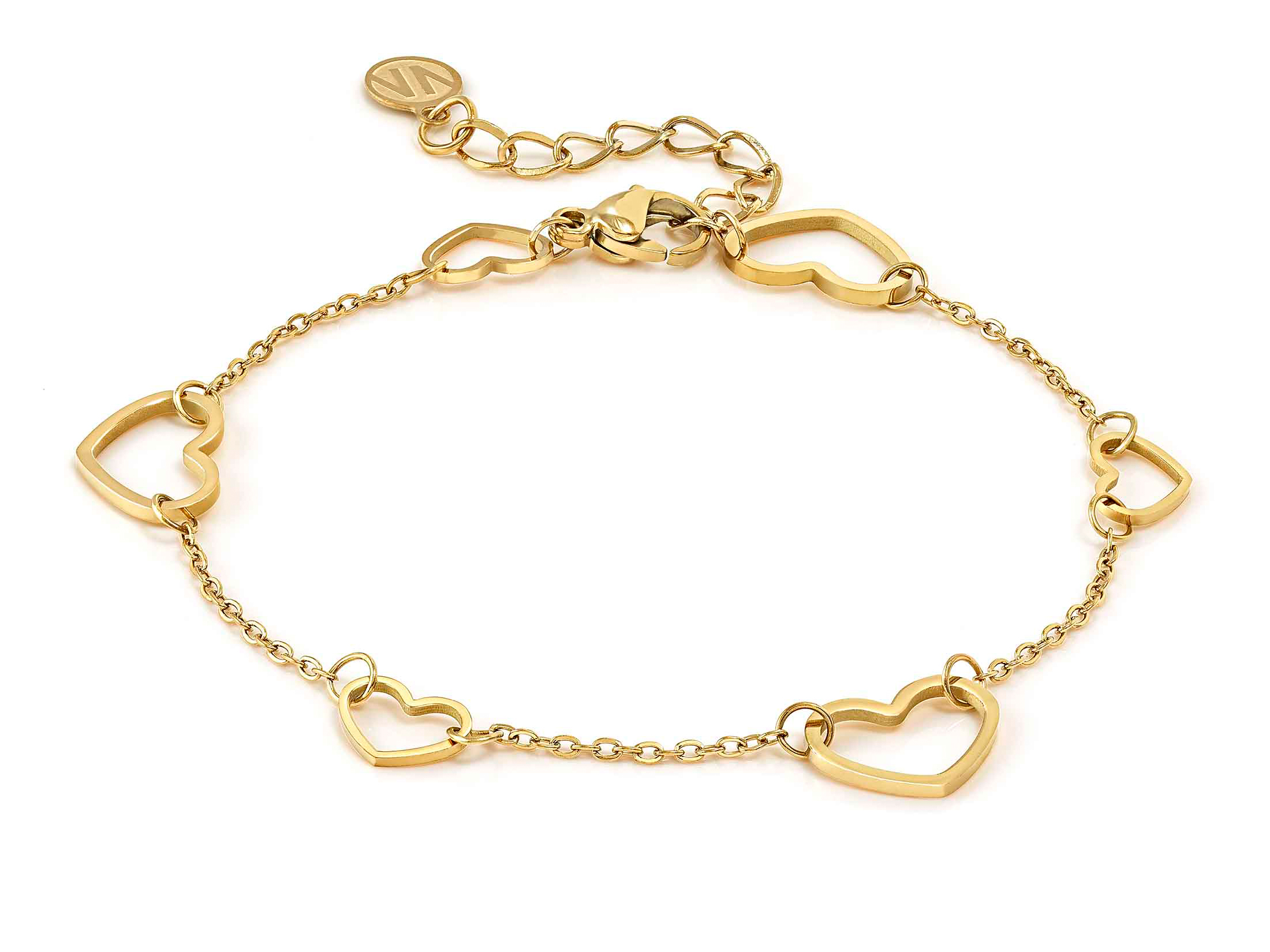 Nomination 134400 06 - RITMATIKA Armband aus - Schmucksymbolen - Herz - Gold PVD-beschichtet