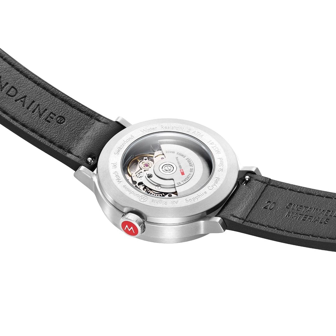 Mondaine Uhr evo2 Automatik - Edelstahl poliert - 41 mm – Ansicht 5