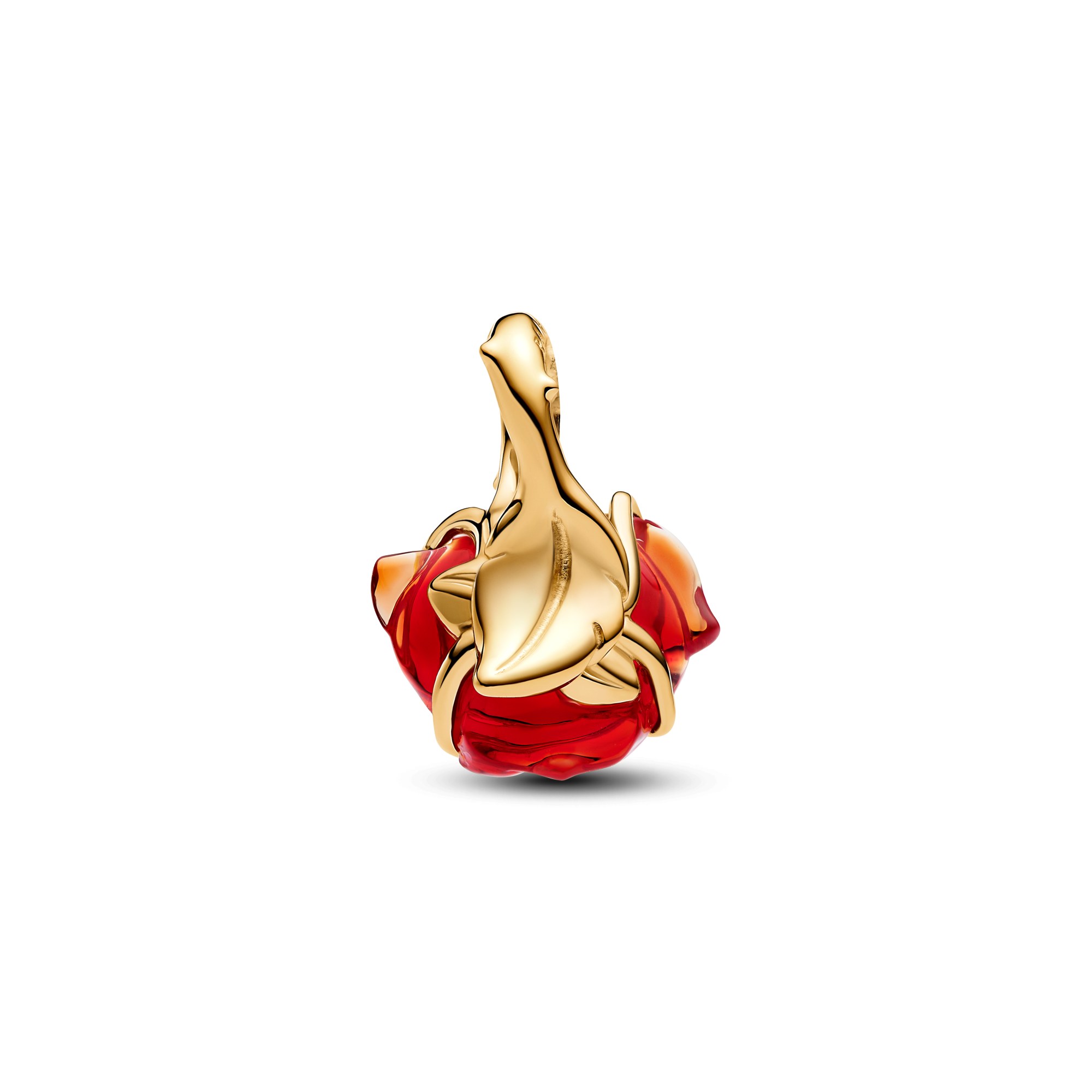 Pandora Disney die Schöne und das Biest Verzauberte Rose Charm-Anhänger - Vergoldung - Murano – Ansicht 2