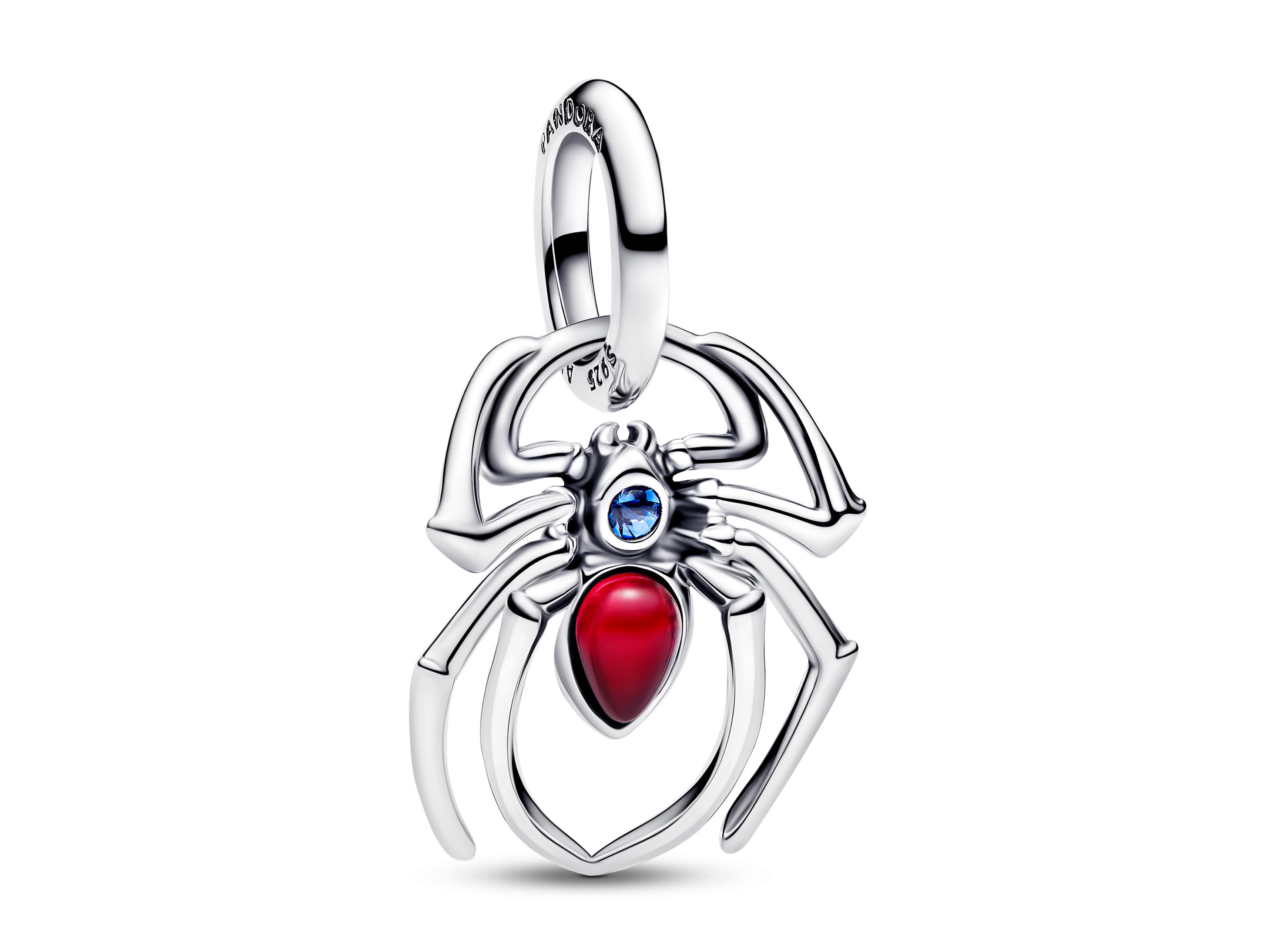 Pandora 794224C01 - Marvel Spiderman Charm - Sterling Silber - Kristall Rot