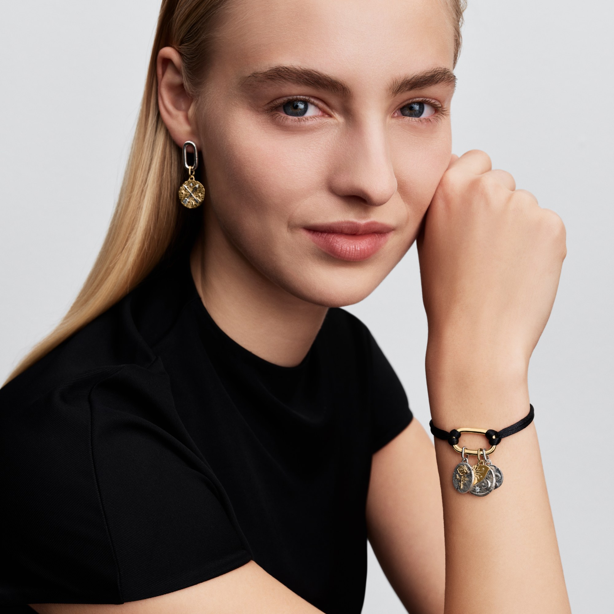 Pandora ME - Öffenbares Glieder-Kordelarmband - 25 cm - Gelbgold Vergoldung – Ansicht 3