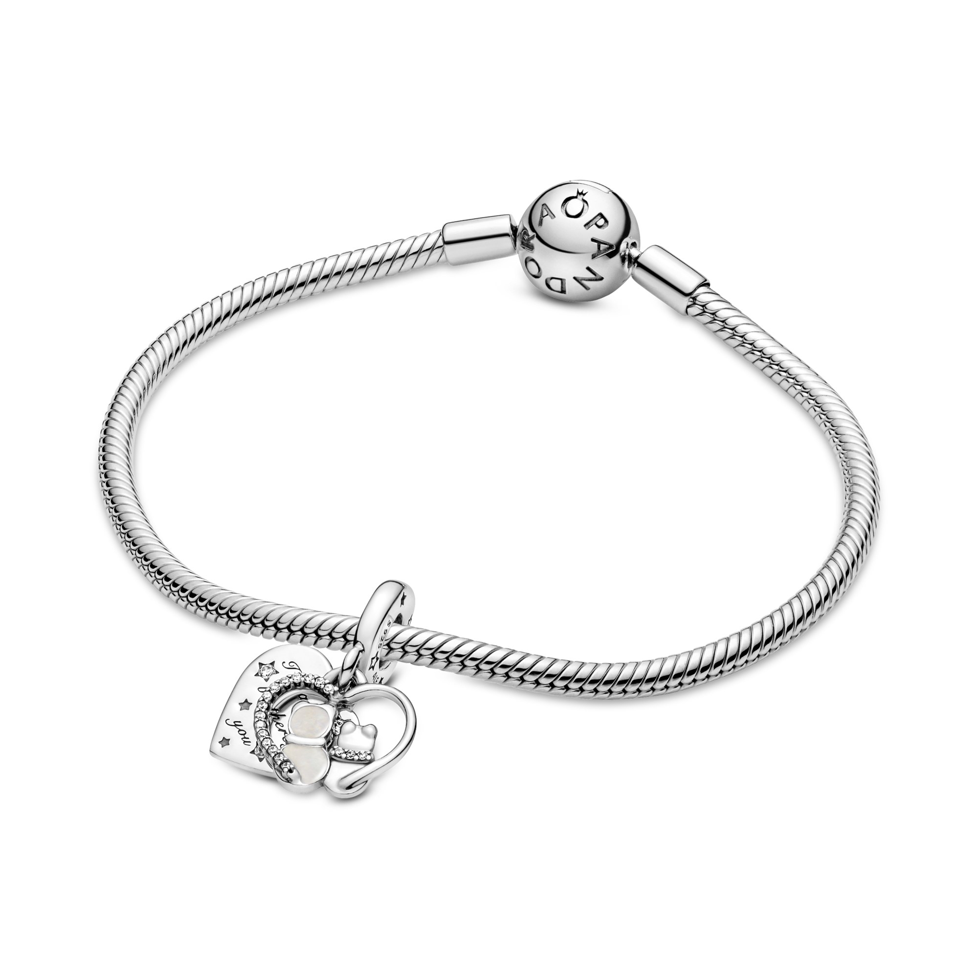 Pandora Silber Katzen Silber charm - Zirkonia + Emaille - Multicolor – Ansicht 5
