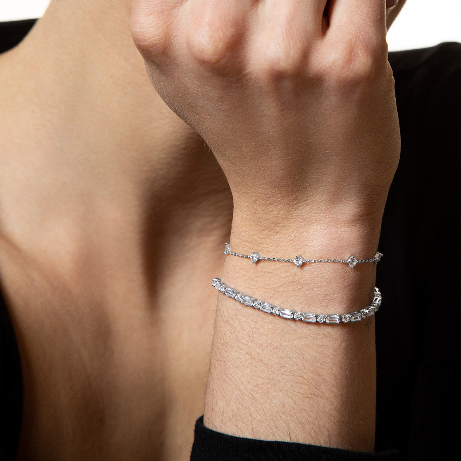 XENOX Armband KRAPPE - Sterling Silber - 15-20 cm – Ansicht 2