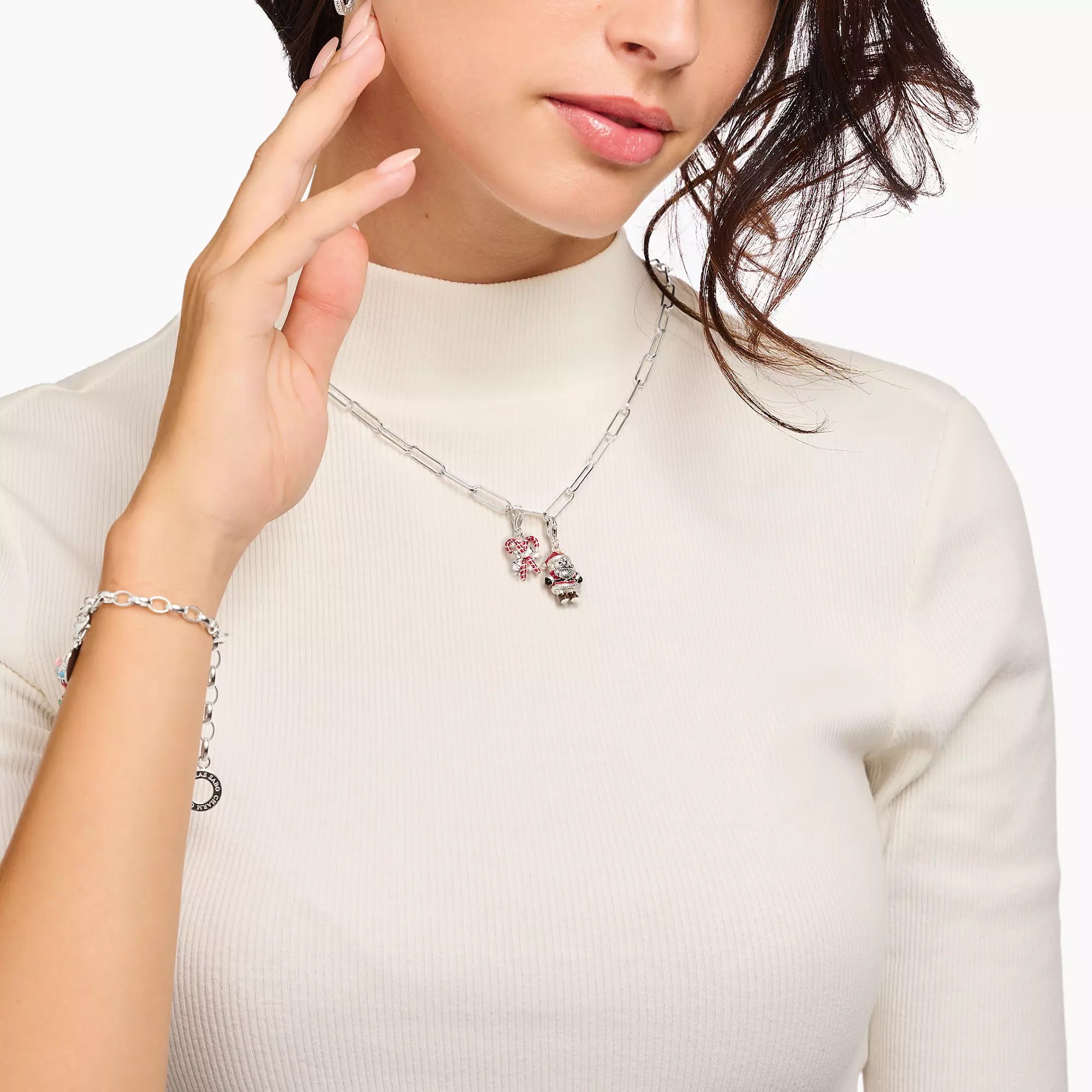 Thomas Sabo Zuckerstangen Charm - Bunt - Silber + Emaille + Zirkonia – Ansicht 2