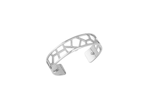 26000486-0 Silberner Armreifen von Les Georgettes aus der Kollektion Les Précieuses mit einem modernen, geometrischen Design und einer Breite von 14 mm, perfekt für stilvolle Akzente.