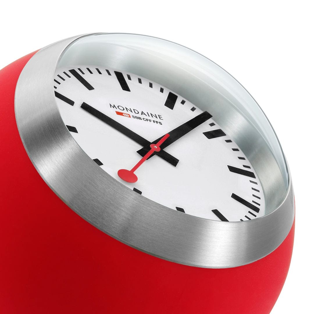 Mondaine Tischuhr Rot - Clocks - 6 cm – Ansicht 5