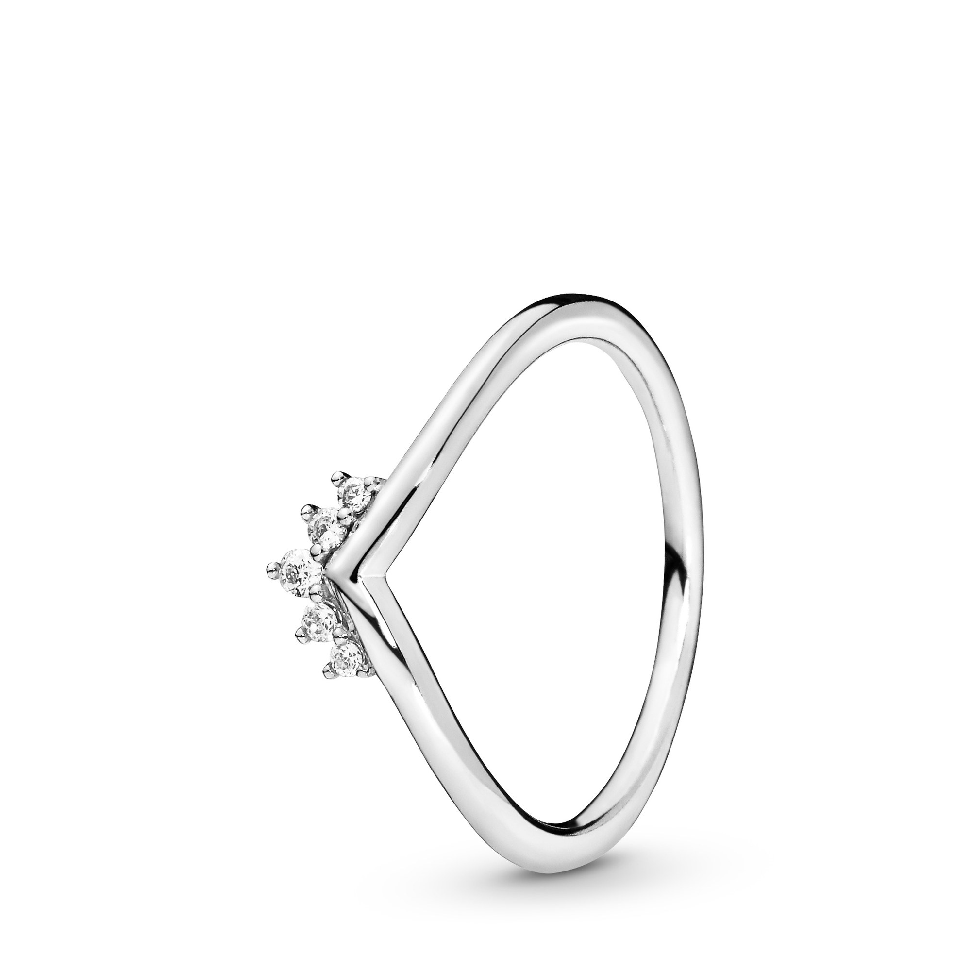 Pandora Tiara Sterling Silber Ring + Zirkonia