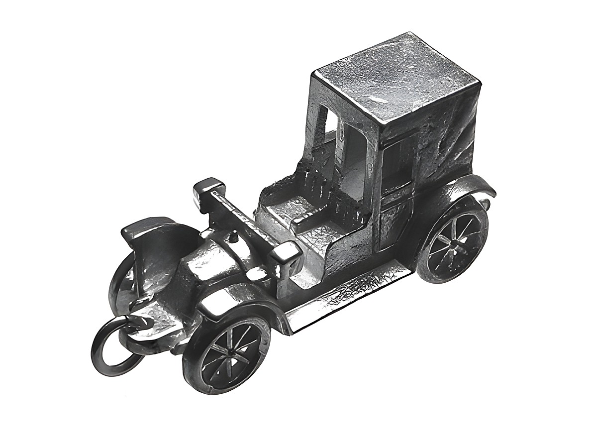 925 Sterling Silber Anhänger in Form eines Autos mit detaillierter Gestaltung, schwer mit 20g, ideal für Fahrzeuge-Liebhaber, Hersteller Juwelier Harnisch.