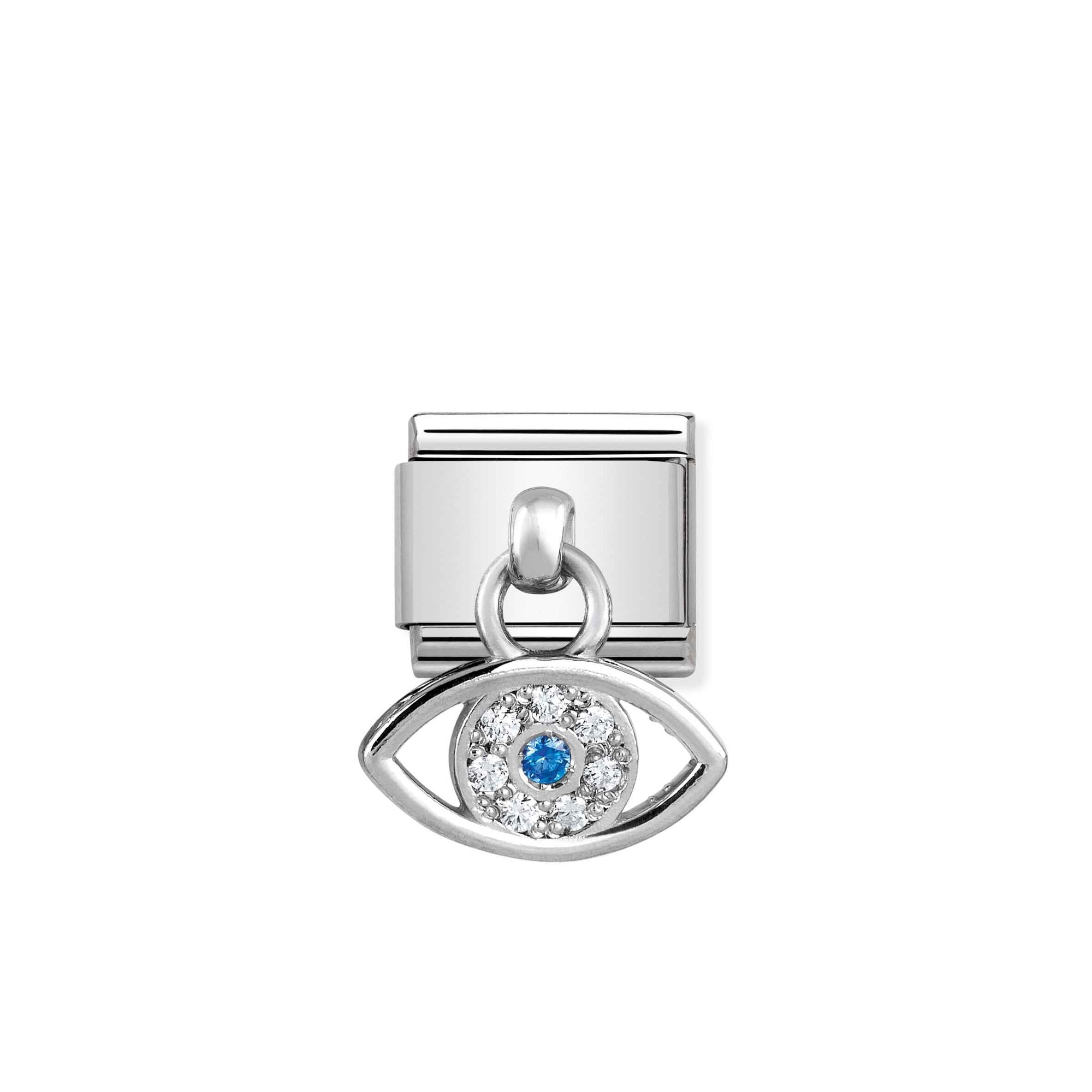 Nomination Classic Charms - Griechisches Auge - Silber + Zirkonia - CHARMS