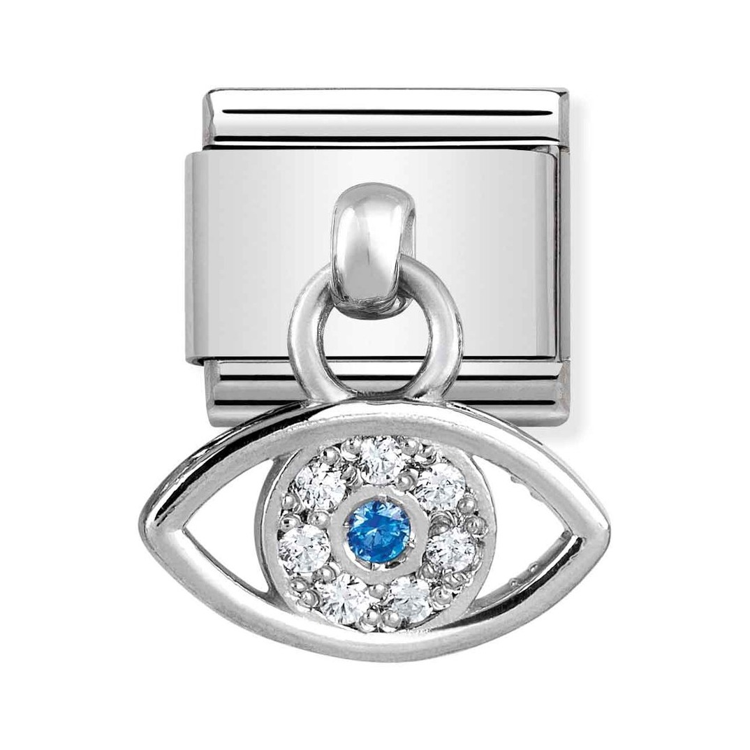 Nomination Classic Charms - Griechisches Auge - Silber + Zirkonia - CHARMS
