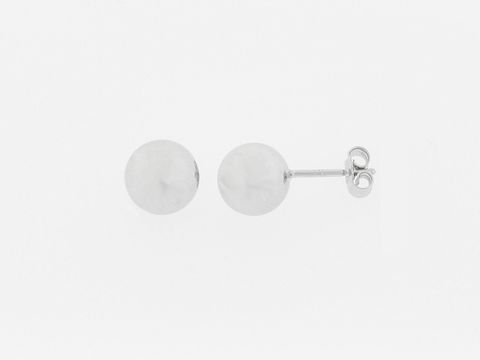 Silber Ohrringe Kugel Silber 8 mm Stecker Hersteller Juwelier Harnisch Ohrstecker ohne Stein elegante, zeitlose Ohrstecker aus hochwertigem Silber in runder Form.