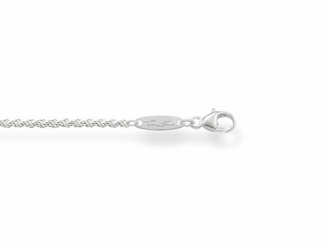 Elegante Thomas Sabo Kette KE1349-001-12-L45 aus Silber mit einem klassischen Karabinerverschluss, ideal zum Tragen von Charms, Länge 45 cm.