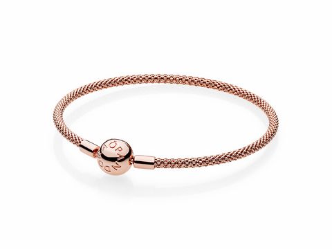 PANDORA - 586543-21 Armband - Moments PANDORA Rose Mesh Armband - Moments PANDORA Rose Mesh Bracelet - 21 cm