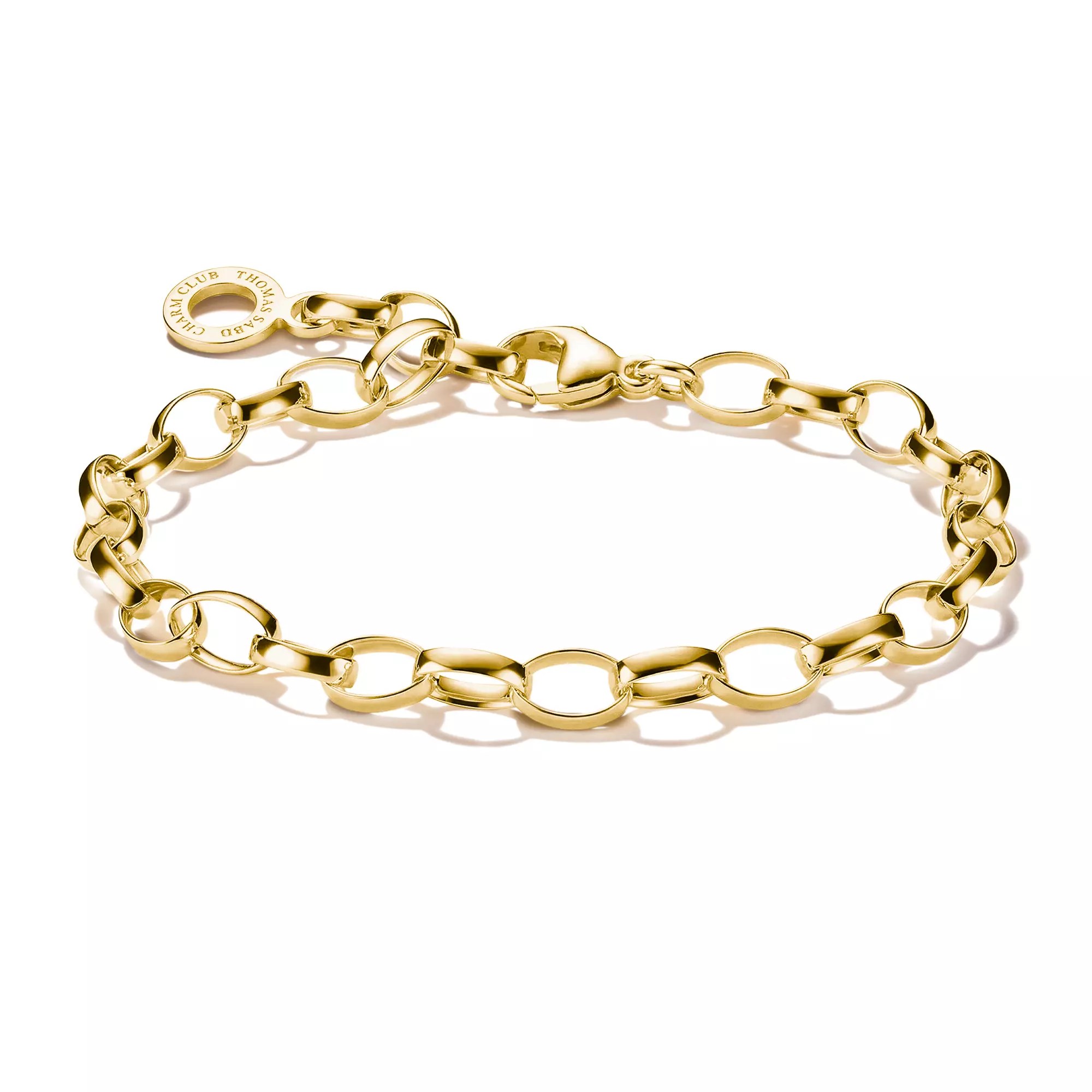 Thomas Sabo Charm Armband - Silber 750/- vergoldet Gelbgold - 17 cm