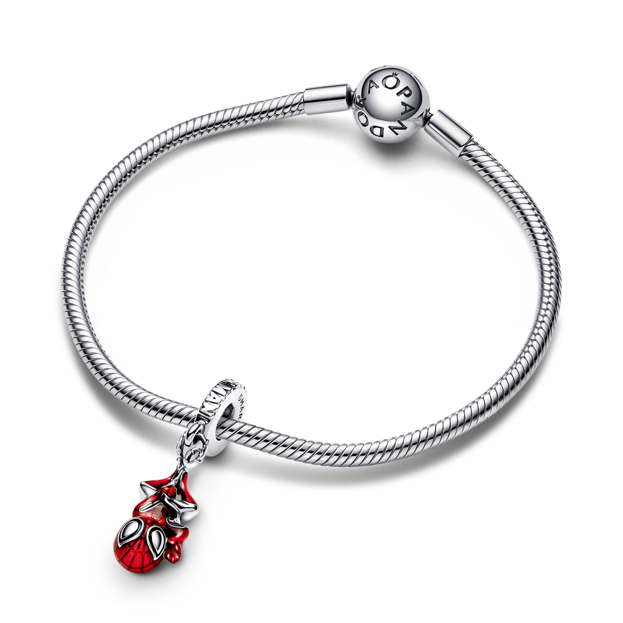 Pandora Marvel Spider-Man charm - Sterling Silber - Emaille - Mehrfarbig – Ansicht 2