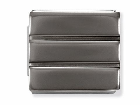 Oxidiertes Edelstahlarmband mit drei breiten Streifen in elegantem, satiniertem Finish von Nomination Steel IKONS. Ideal für stilvolle Akzente im Alltag oder zu besonderen Anlässen.