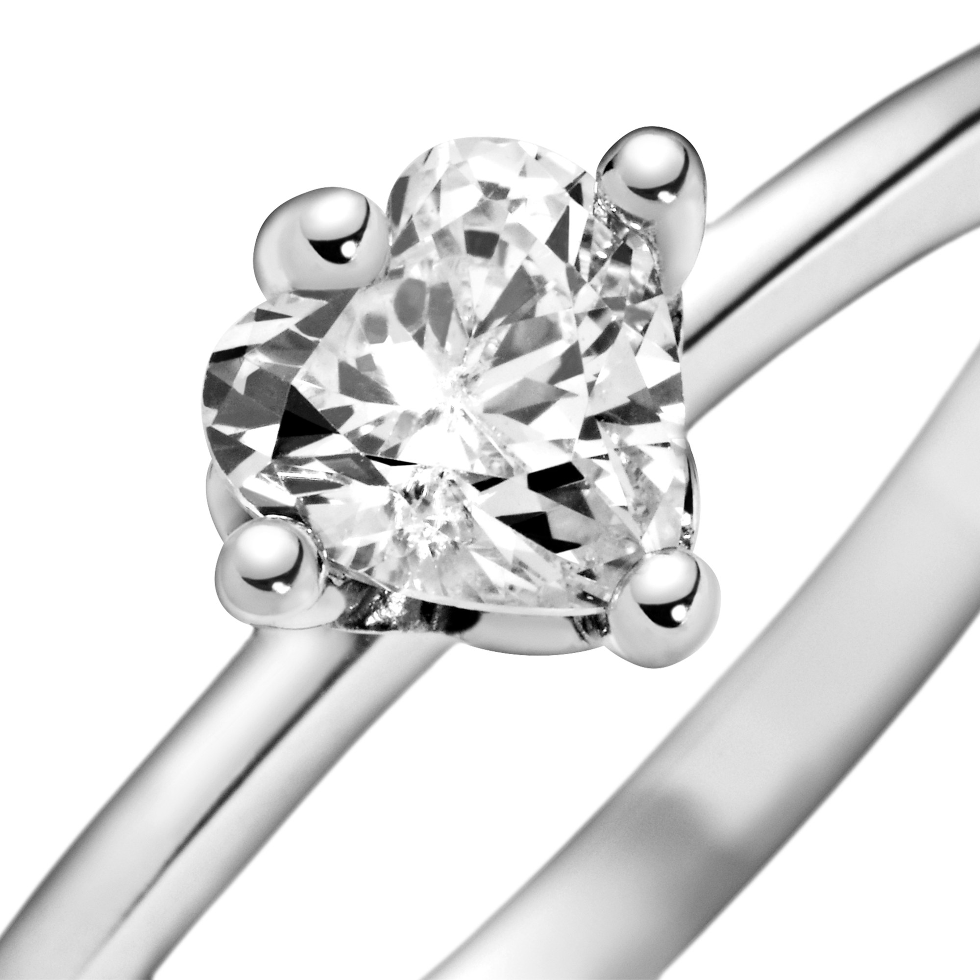 Pandora Silber - Zirkonia - Ring - Heart - Herz – Ansicht 3