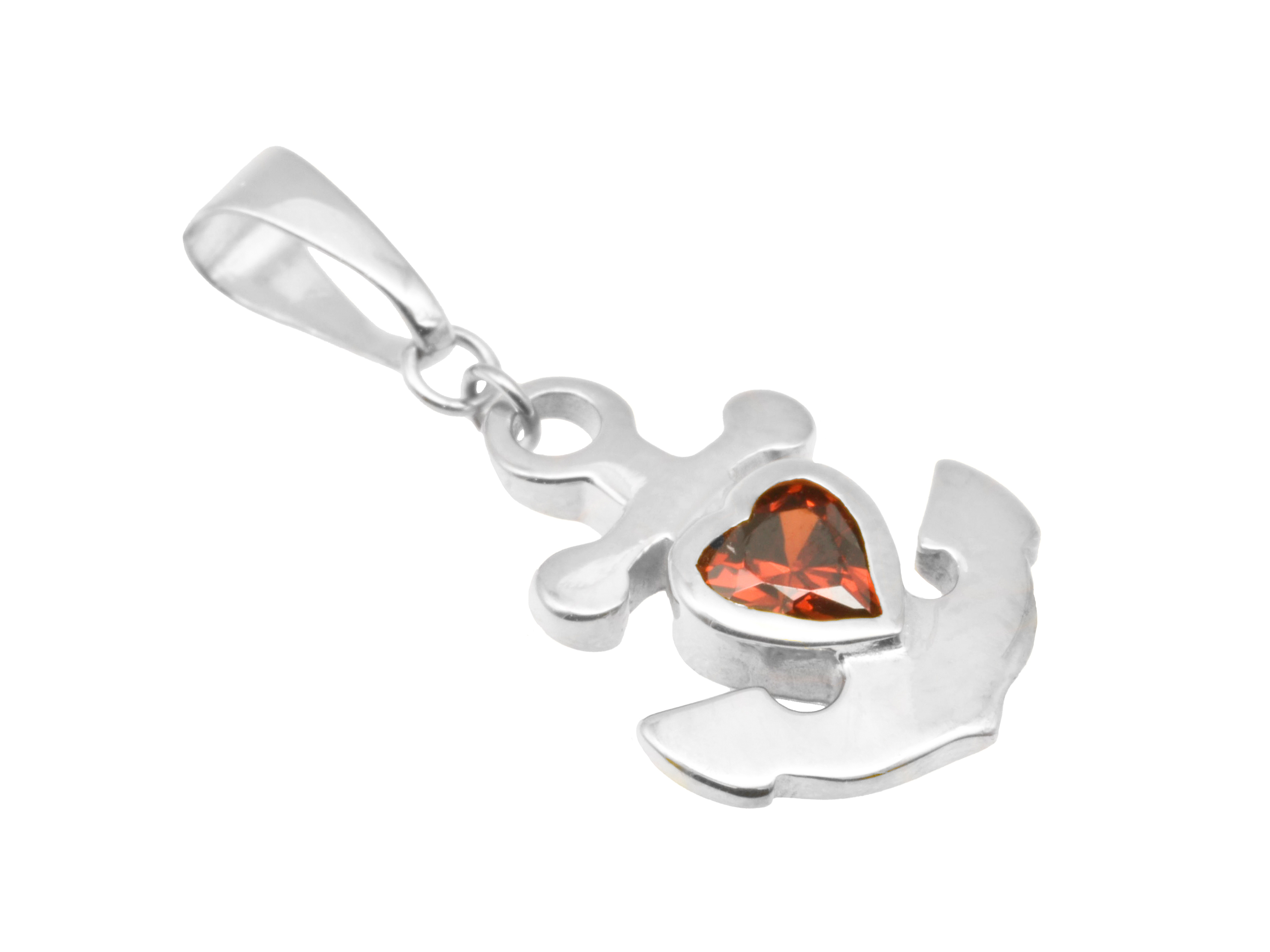 Silber Anhänger Glaube, Liebe, Hoffnung aus rhodiniertem Sterling Silber, poliert, mit Zirkonia. Der Anhänger vereint die Symbole in einem eleganten Design. Ideal als Geschenk.