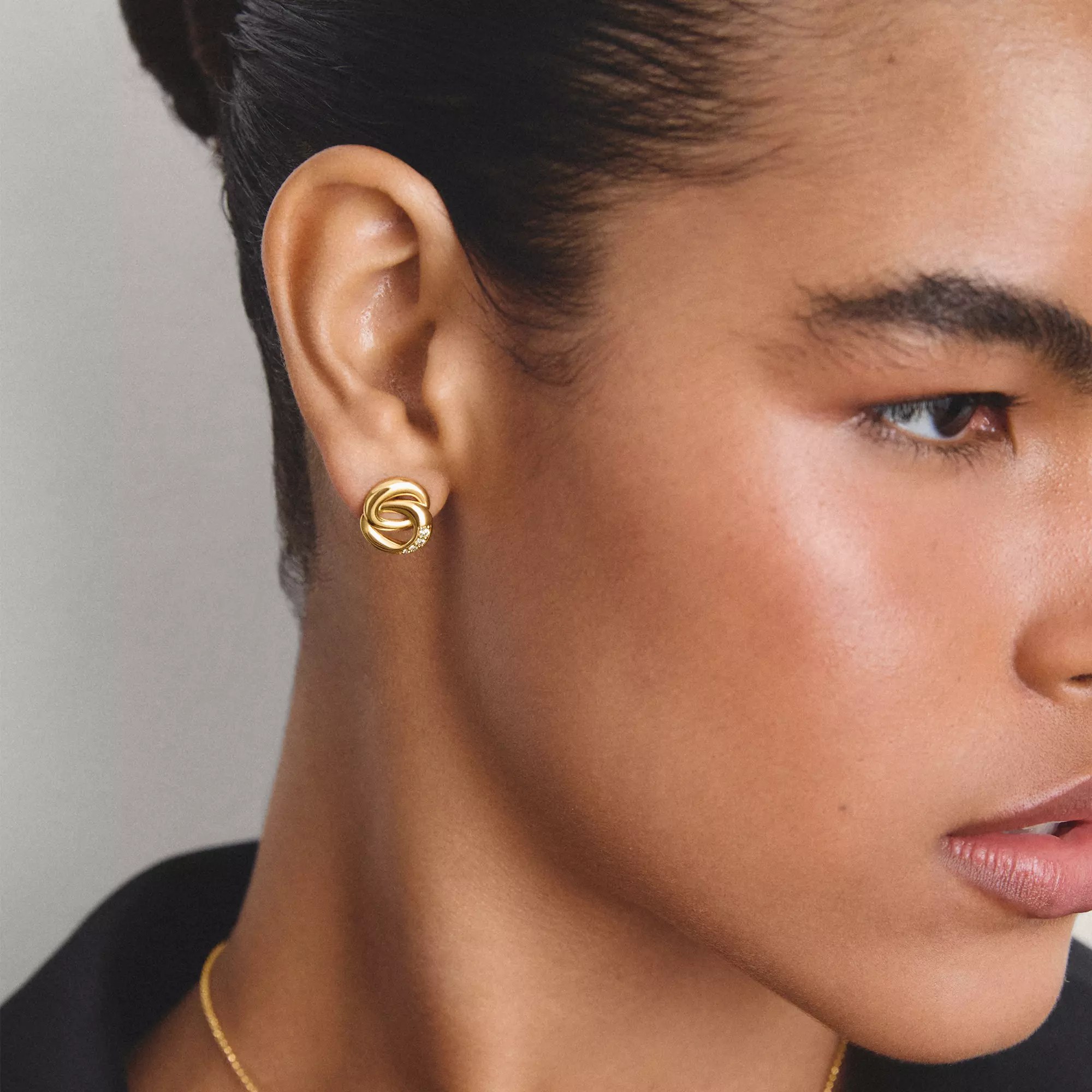 Thomas Sabo Together - Ohrstecker - 18K Gelbgold-Vergoldung – Ansicht 5