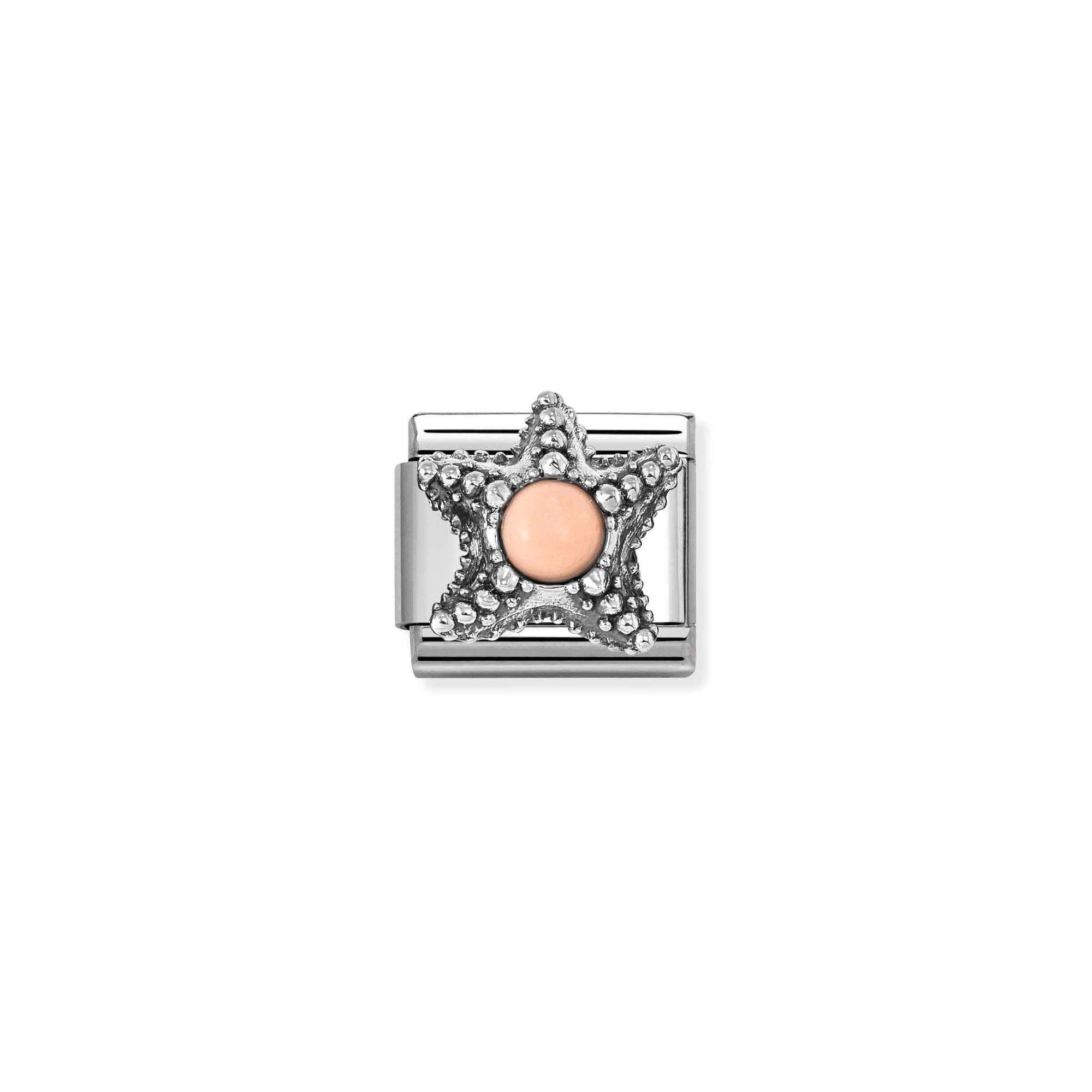 Nomination Composable Classic Charm Seestern Koralle rosa - Edelstahl, Sterling Silber – Ansicht 2