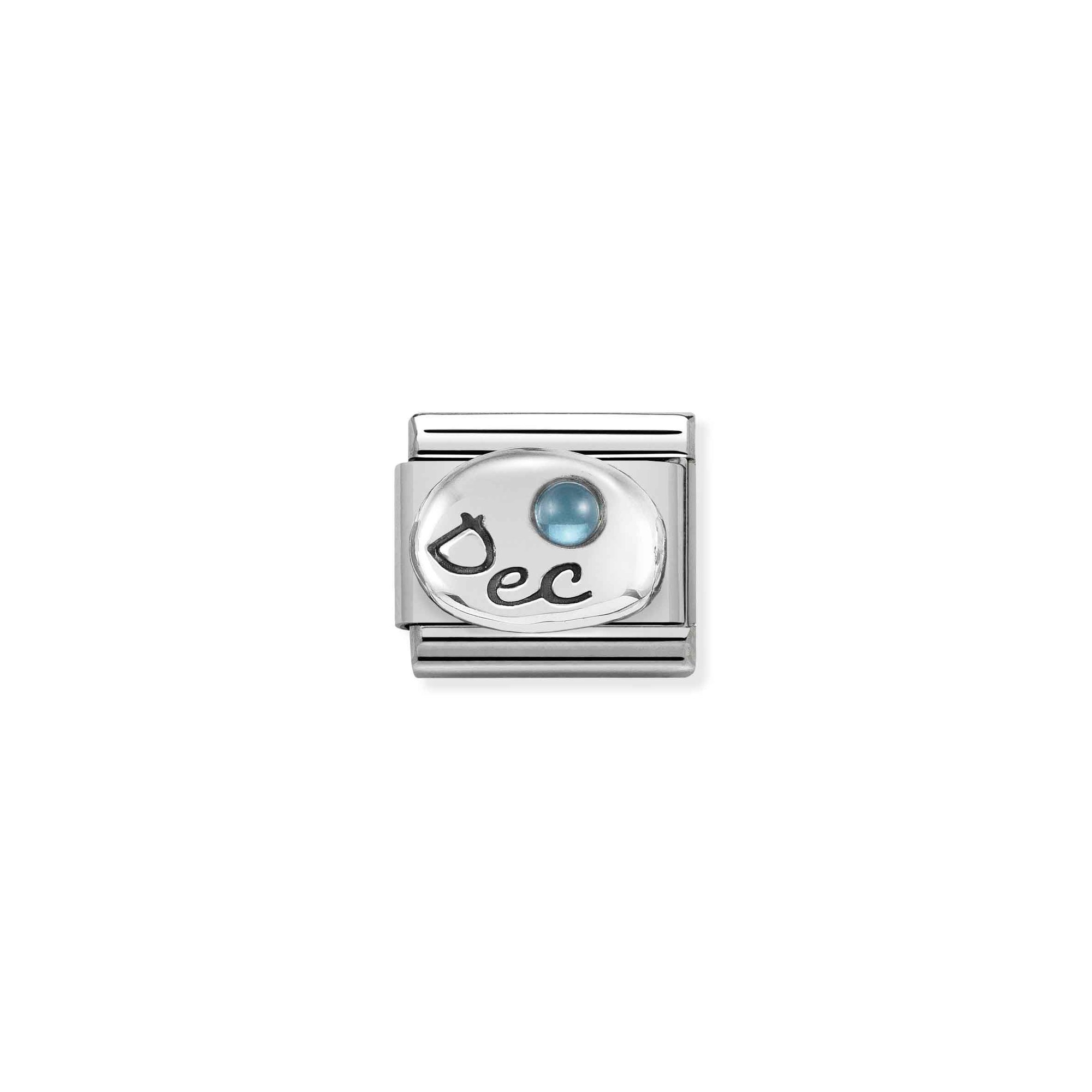 Nomination Composable Classic Charm Monatsstein Dezember Topas - Edelstahl, Sterling Silber
