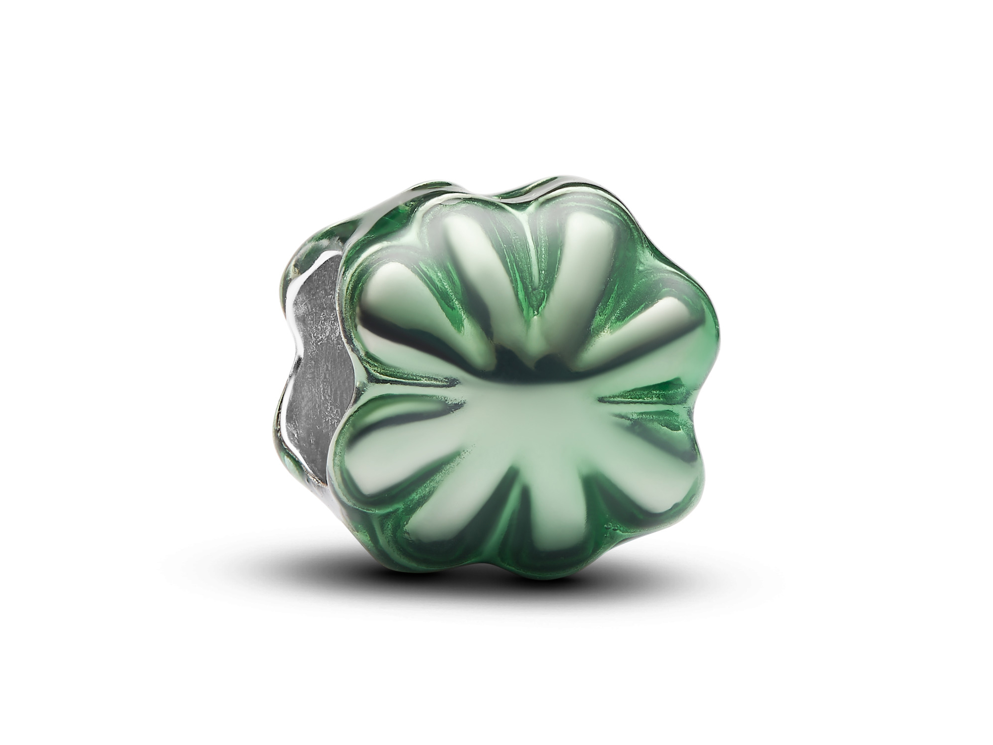 Pandora 794817C01 - Grünes Kleeblatt Mini-Charm - Sterling Silber - Emaille Grün