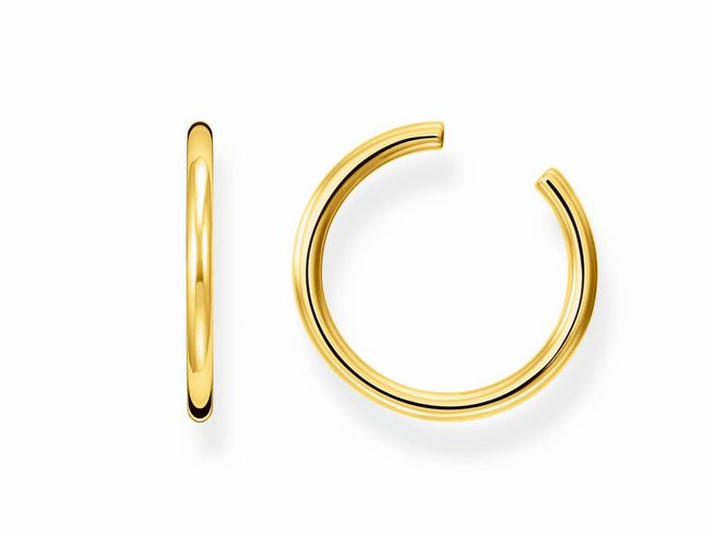 Ohrklemme von Thomas Sabo aus Sterling Silber mit vergoldetem Gelbgold, elegantes und modernes Design, ideal als Earcuff für einen stilvollen Look.