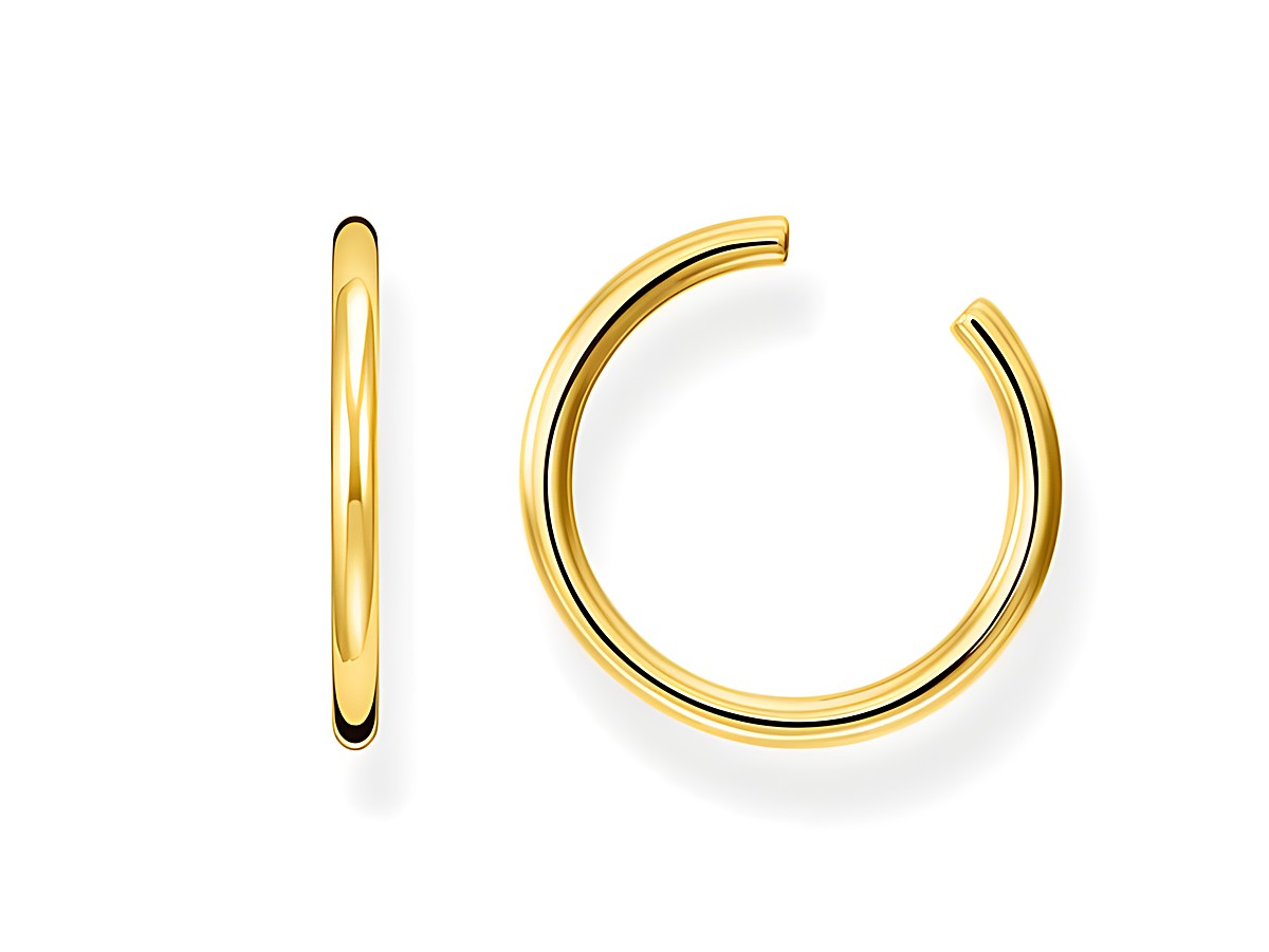 Ohrklemme von Thomas Sabo aus Sterling Silber mit vergoldetem Gelbgold, elegantes und modernes Design, ideal als Earcuff für einen stilvollen Look.