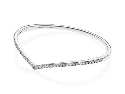 PANDORA Silber - 597837CZ-3 - Armreif Zirkonia - 19 cm