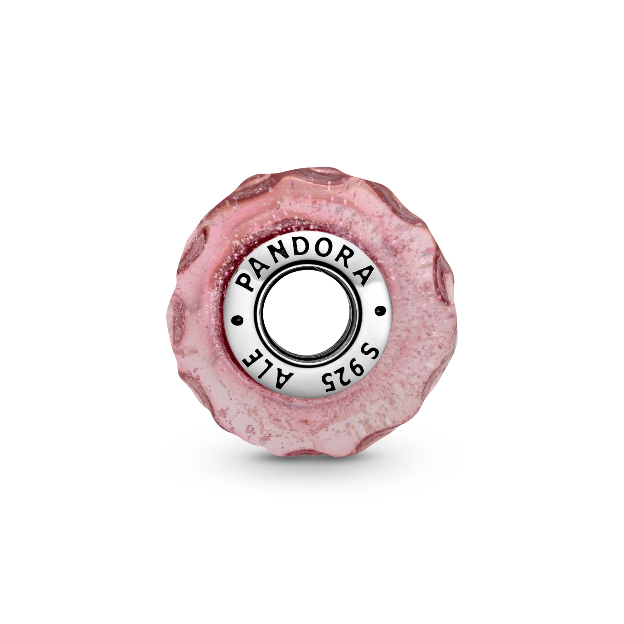 Pandora Silber - Charm - Wavy - Wellig - Glass – Ansicht 2