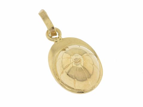 Reiter Kappe Anhänger aus 333 Gold, ca. 1,8 cm, für den Reitsport, hergestellt von Juwelier Harnisch, sportliches und elegantes Design.