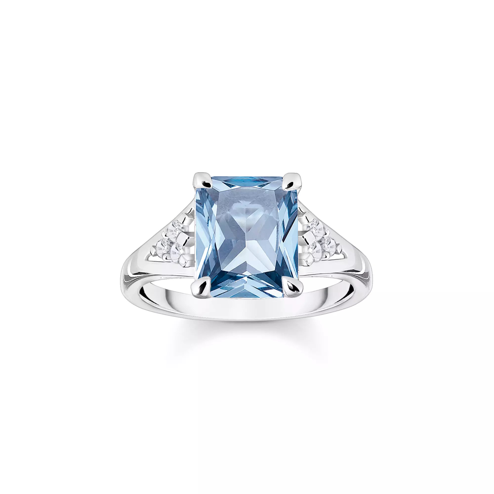 Thomas Sabo TR2362-059-1 Ring - Silber + synth. Spinell + Zirkonia - blau - Oktagon