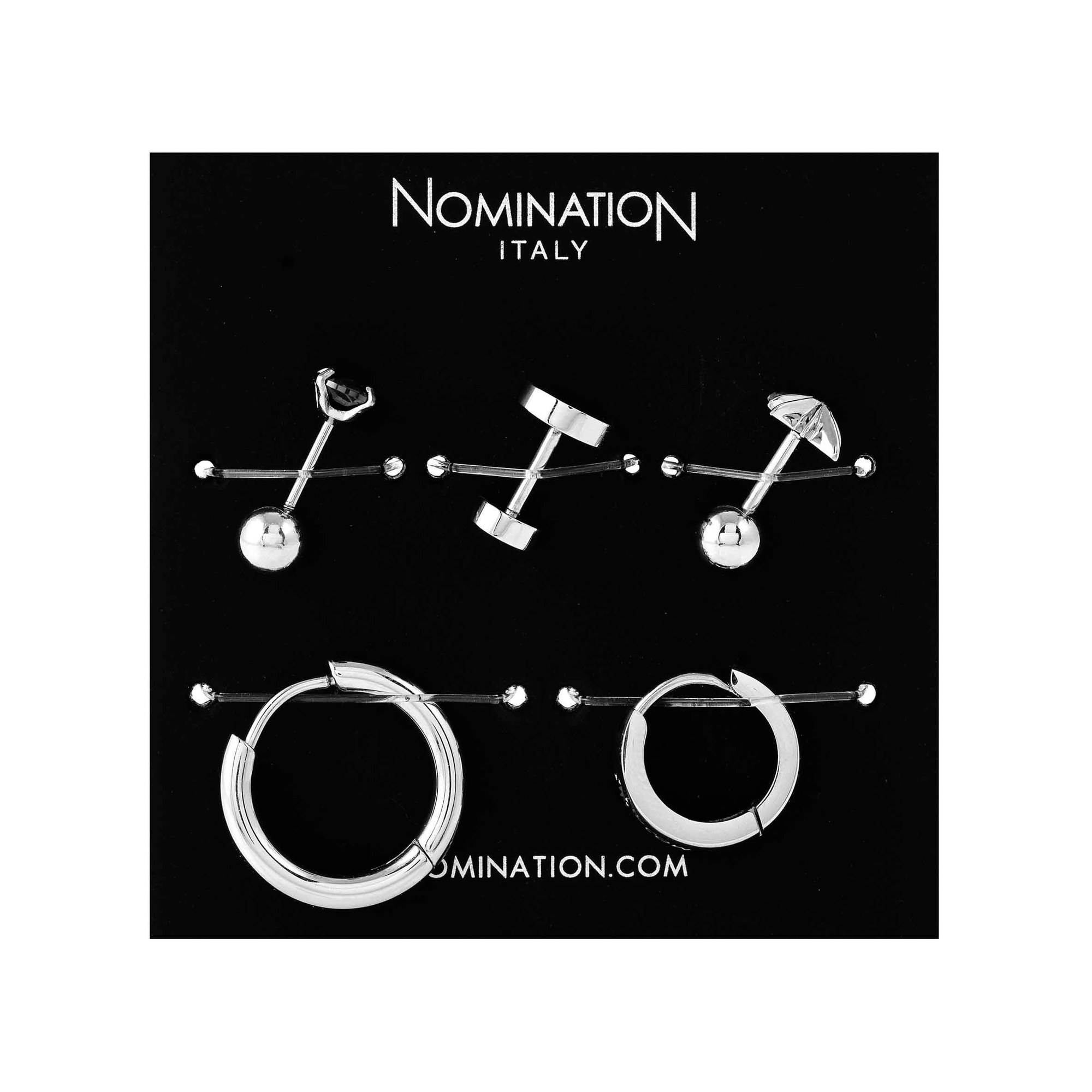 Nomination ATLANTE STONES EDITION Ohrschmuck - Set - 5 Stk aus Edelstahl - mit Zirkonia Edelstahl – Ansicht 4
