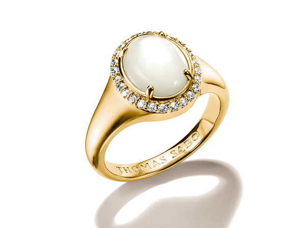 Thomas Sabo Deep Sea - TR2542-M01-14-60 - Ring Gr. 60 - 18K Gelbgold-Vergoldung