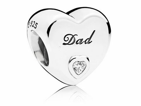 PANDORA - 796458CZ - Dad-Herz - Charm - Silber