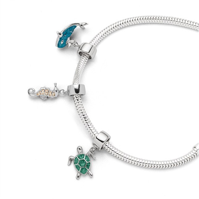 DUR Charm Seepferd Strandsand - Sterling Silber - Strandsand – Ansicht 2