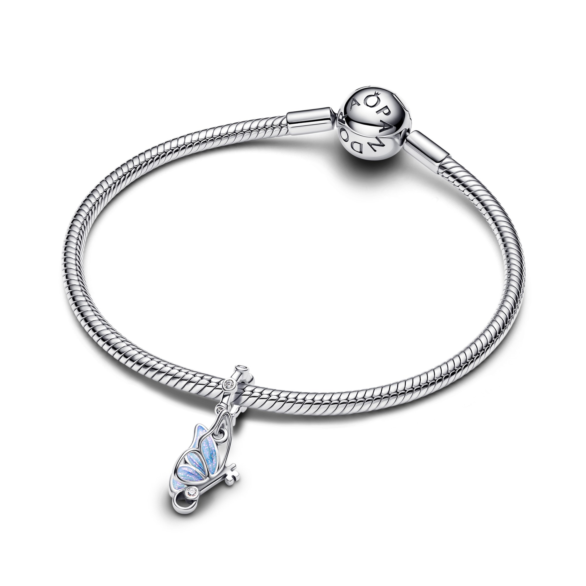 Pandora Schmetterling Charm - Sterling Silber - Zirkonia & Emaille – Ansicht 3