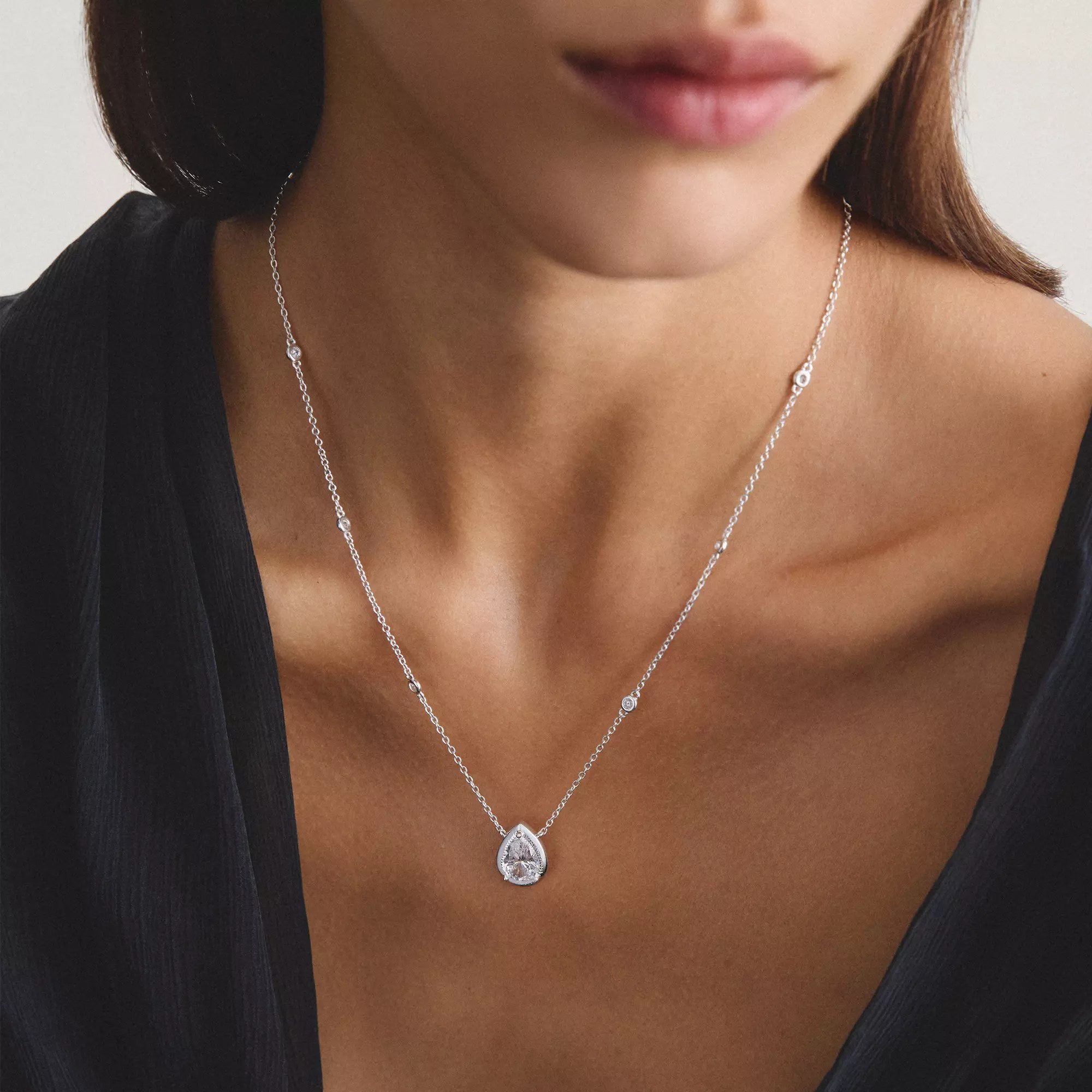 Thomas Sabo ELYNDRA - Halskette - 50 cm - Sterling Silber recy. & Zirkonia – Ansicht 3